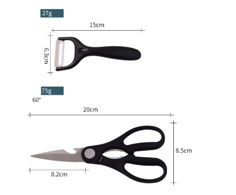 Household Knives Set Kitchen