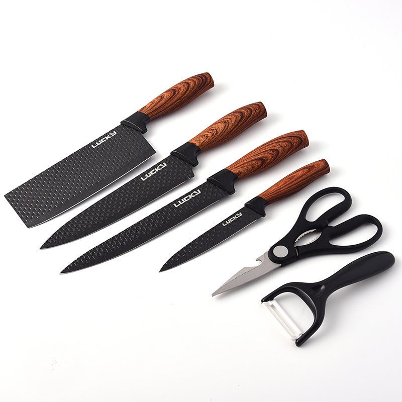 Six-Piece Set Of Stainless Steel Knives