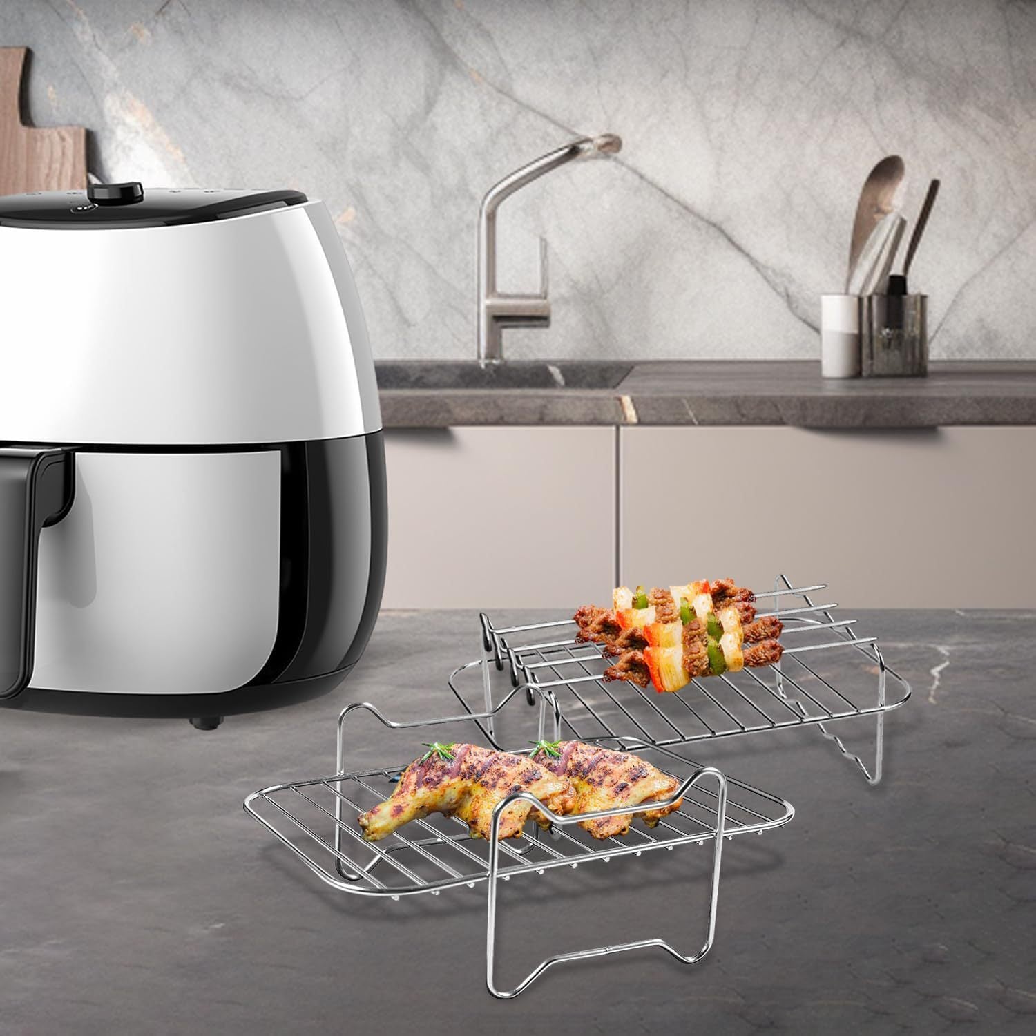 Stainless Steel Double-layer Grill