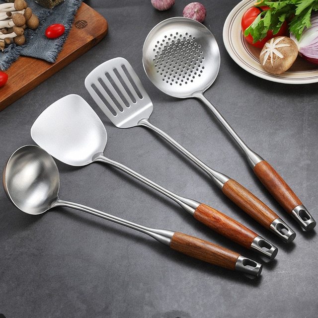 304 wooden spoon kitchen utensils
