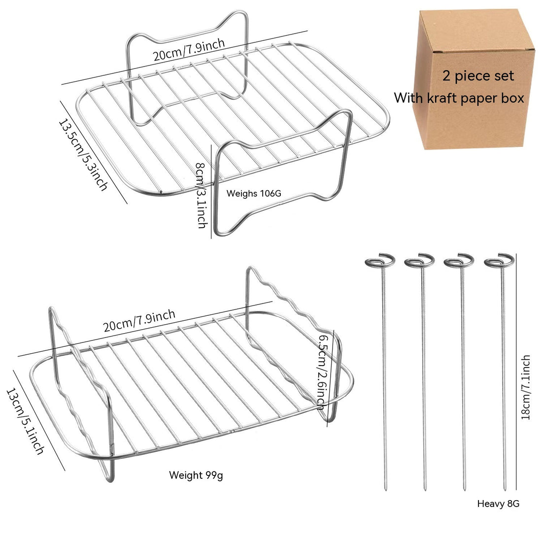 Stainless Steel Double-layer Grill