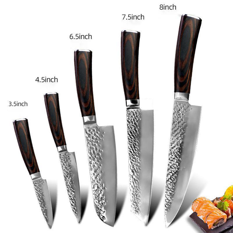 Stainless steel kitchen knives