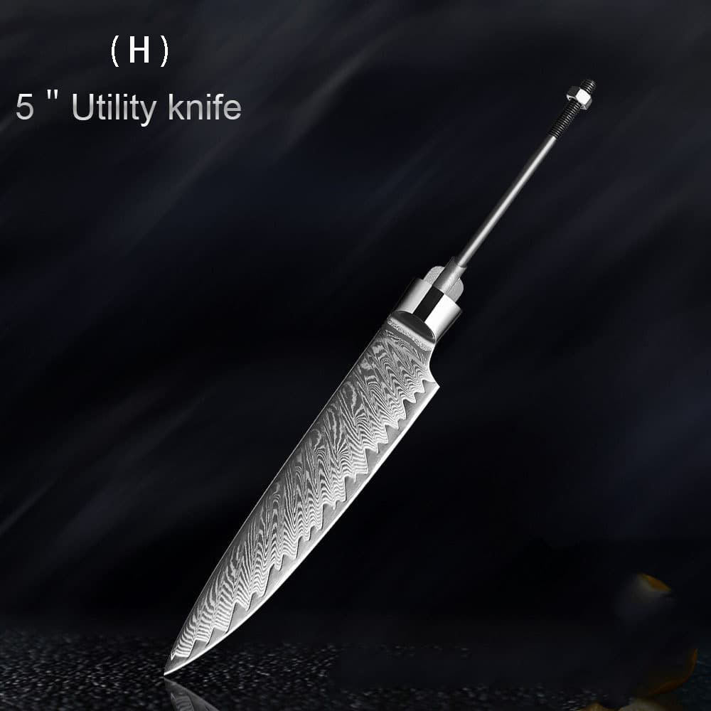 Damascus High Hardness Kitchen Knives