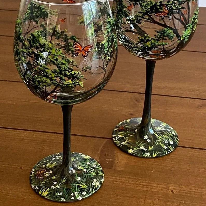 Wine Glass Four Seasons Wine Glass