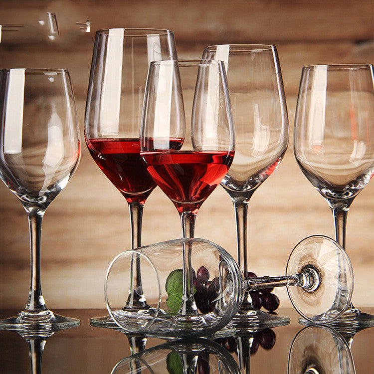 Red Wine Glass Transparent Glass